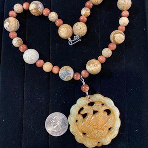 Jasper Sunstone Necklace